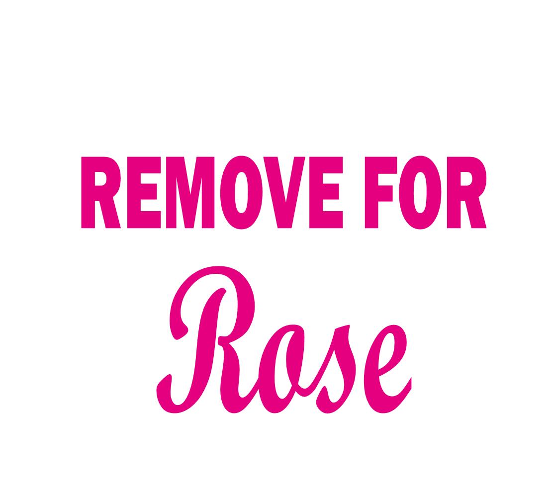 Remove for Rose pink matte finish iron on transfers